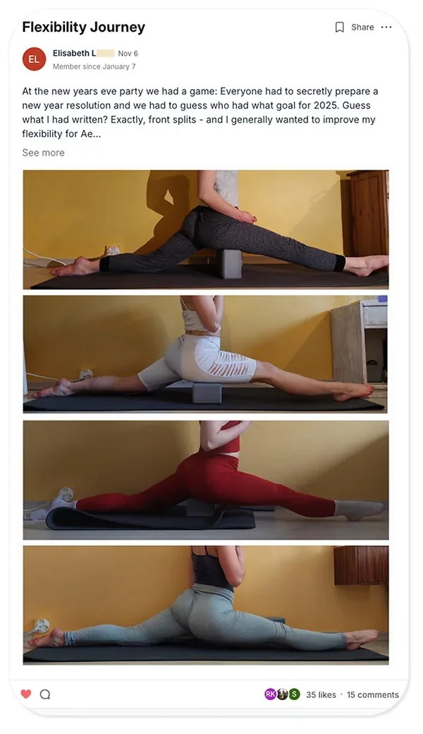 Elisabeth — Flexibility Journey